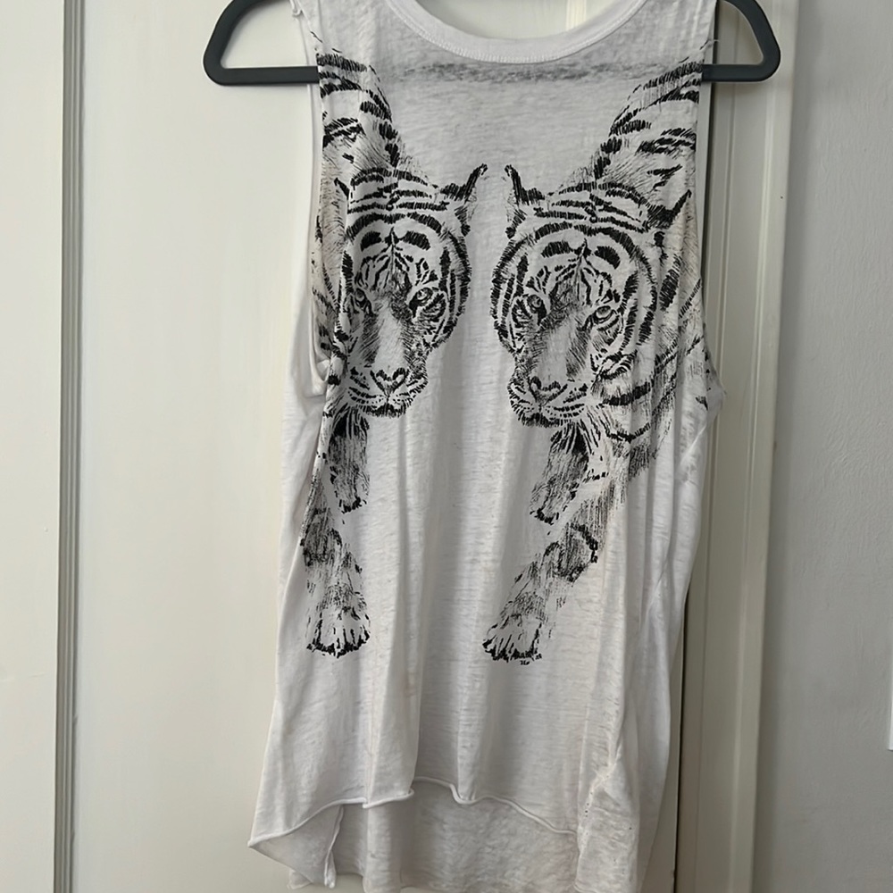 Chaser brand tank top with tigers